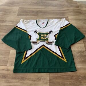 Vintage Witt 31 Goalie Style Hockey Jersey‎ Green White Star Made in Canada 0999